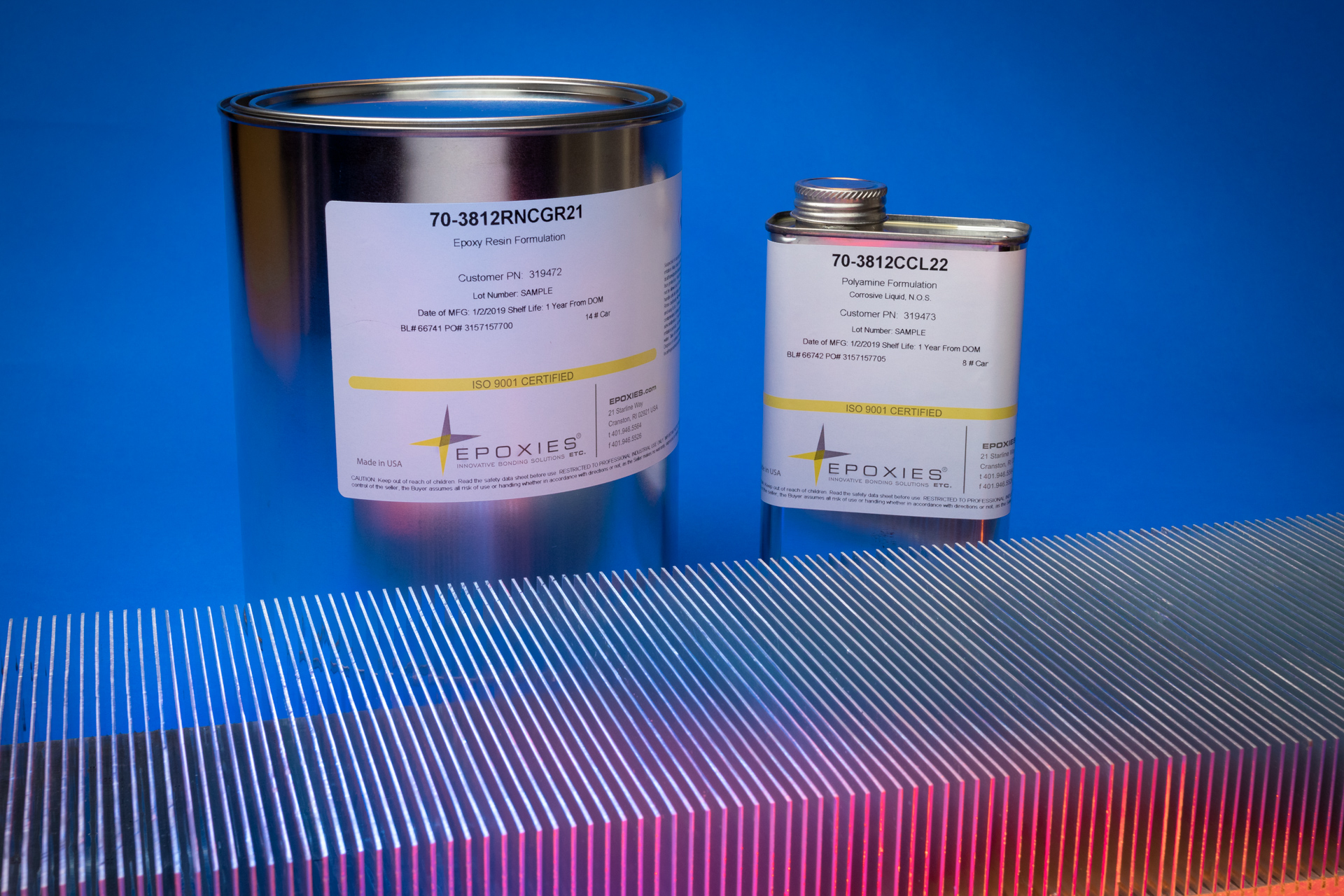 Heat Sink Fin Bonding Epoxy Adhesive Epoxies Etc.